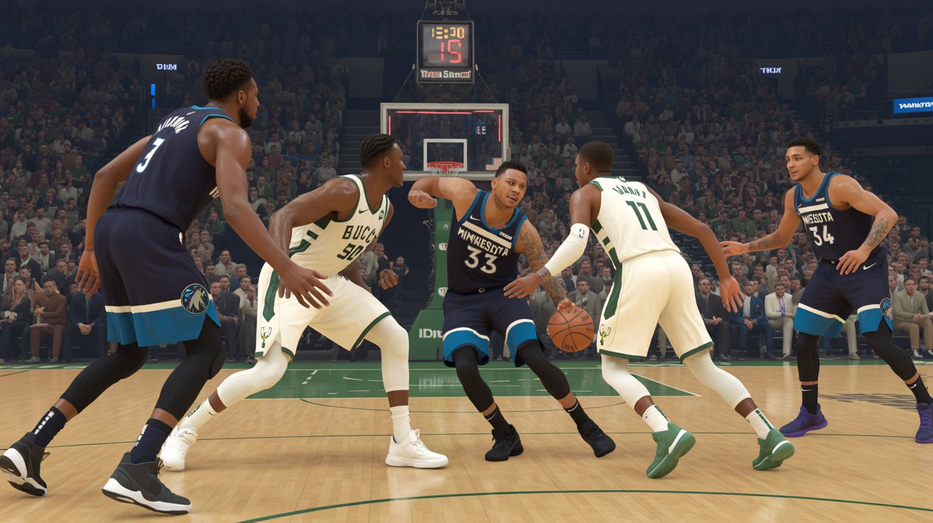 timberwolves vs milwaukee bucks match player stats