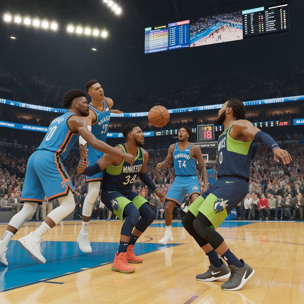 okc thunder vs timberwolves match player stats