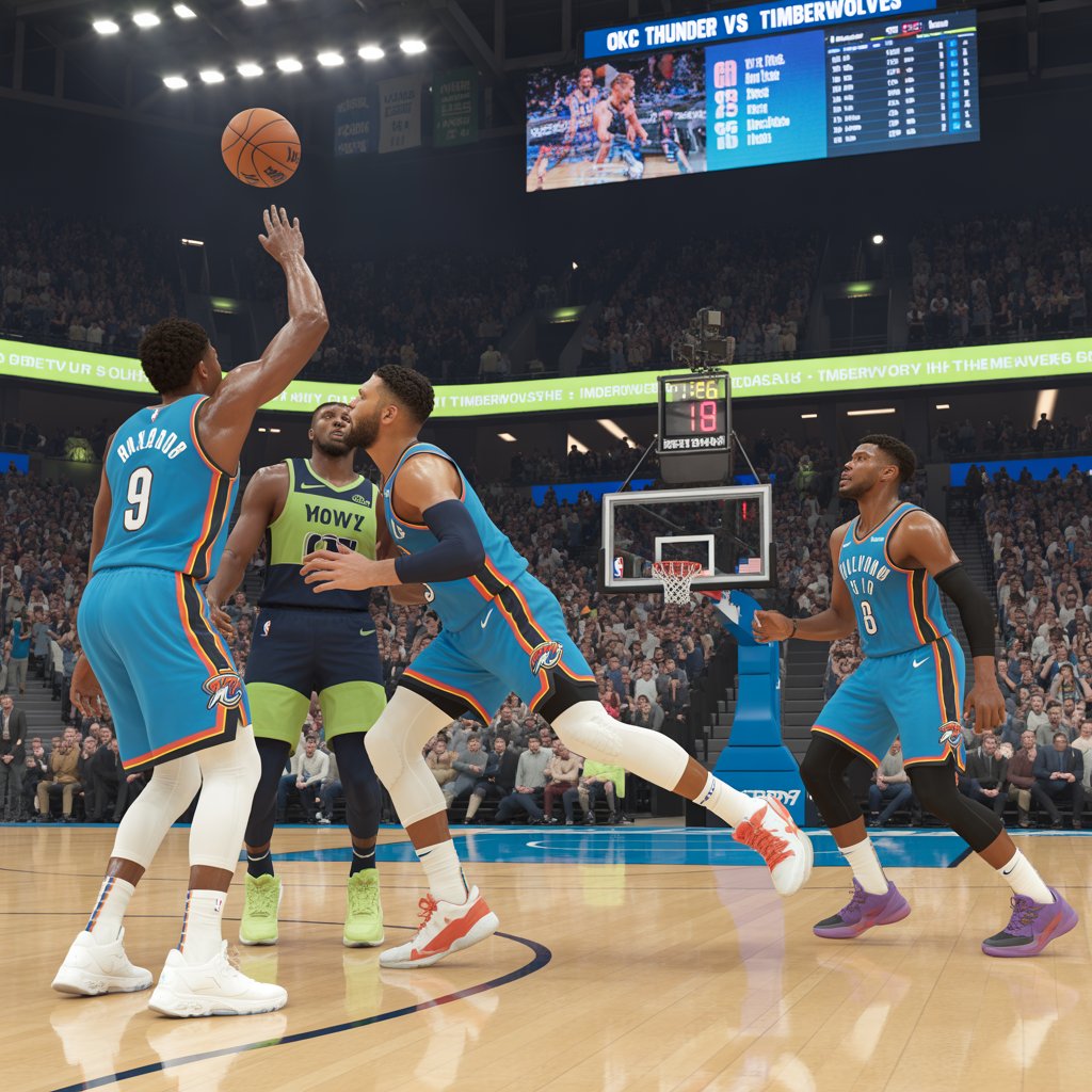 okc thunder vs timberwolves match player stats