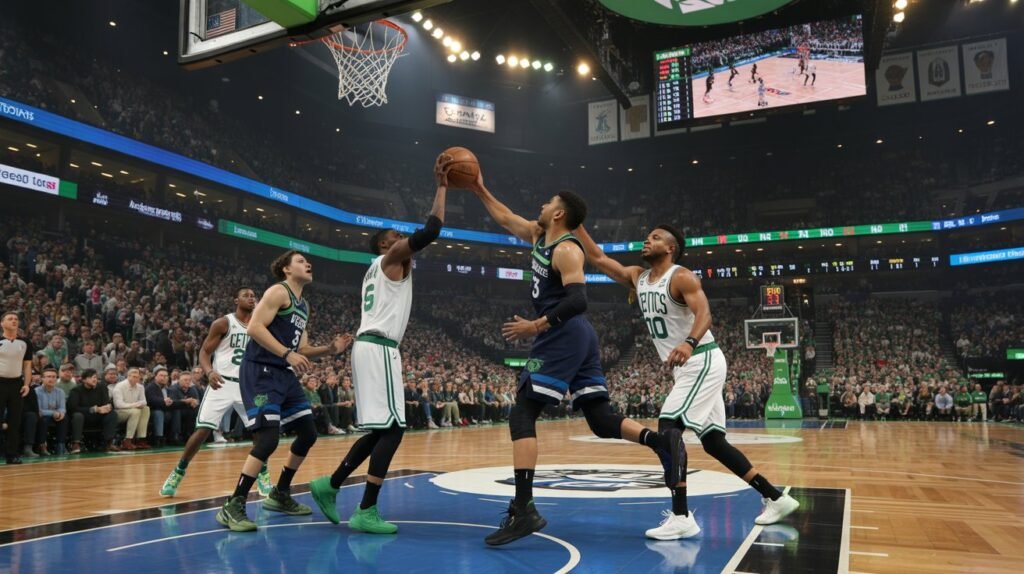 timberwolves vs celtics match player stats