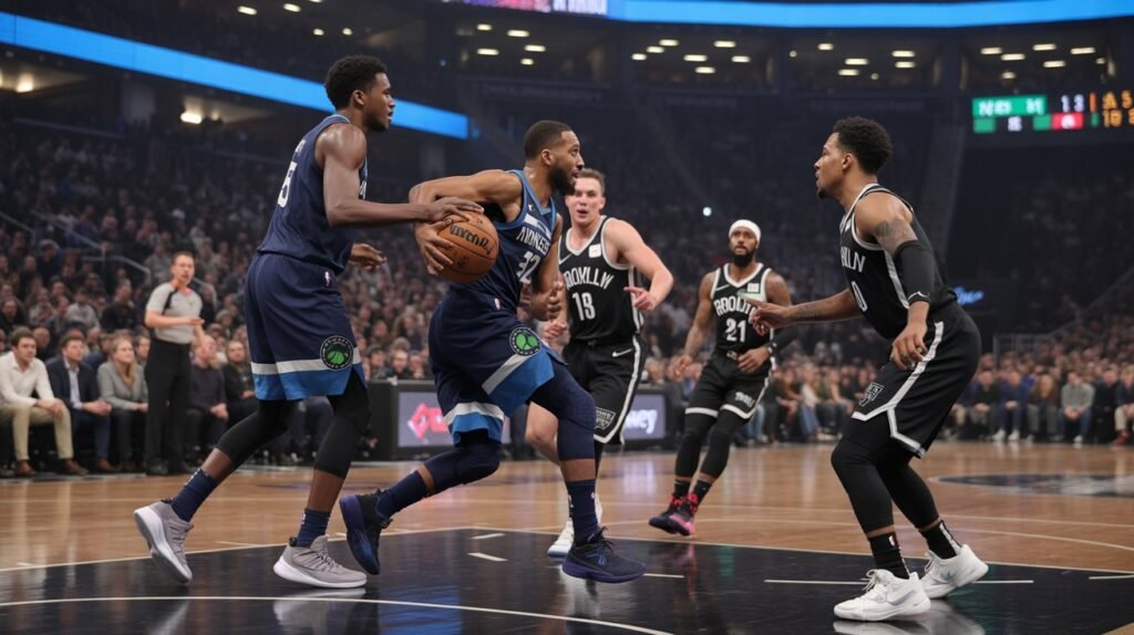 timberwolves vs brooklyn nets match player stats