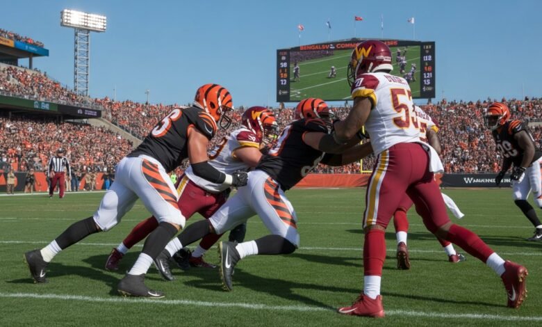 cincinnati bengals vs washington commanders match player stats