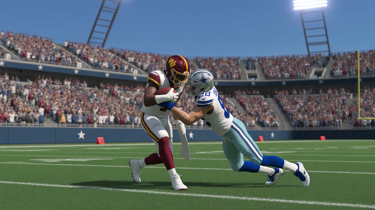 washington commanders vs dallas cowboys match player stats