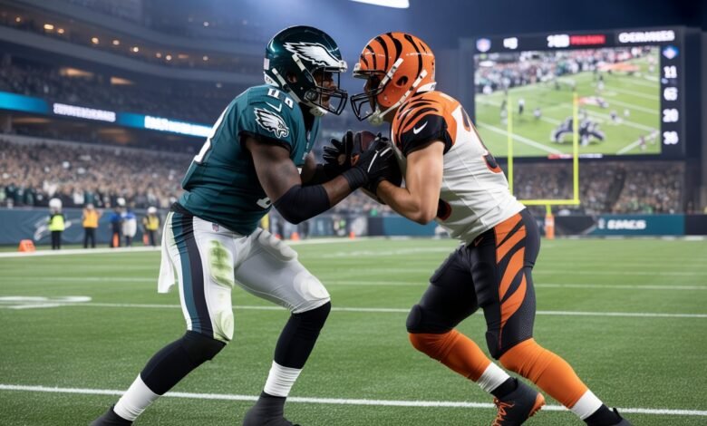 philadelphia eagles vs bengals match player stats