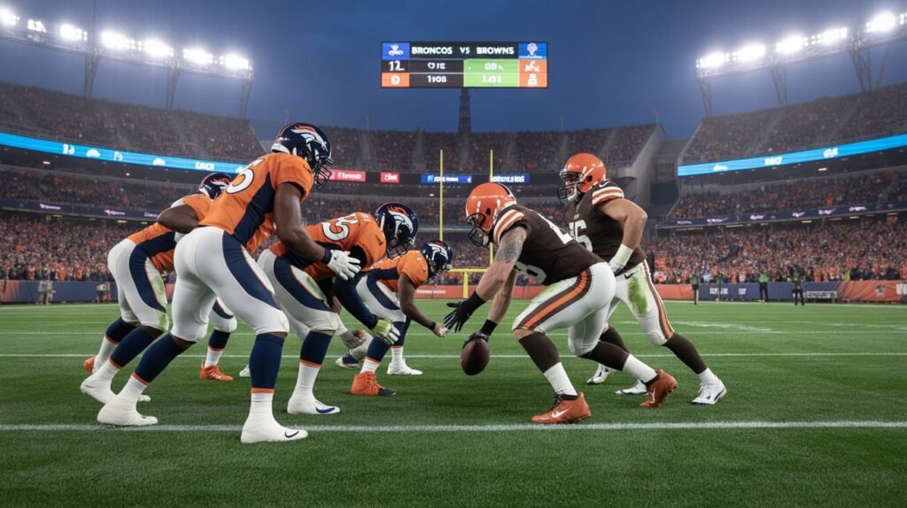 denver broncos vs cleveland browns match player stats