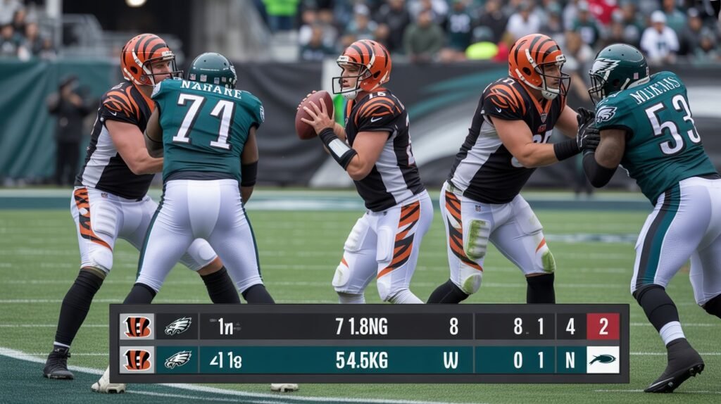 cincinnati bengals vs philadelphia eagles match player stats