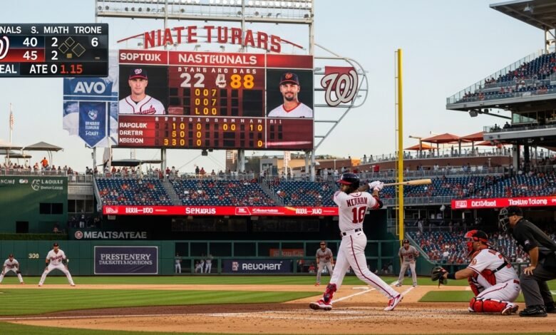 washington nationals vs baltimore orioles match player stats