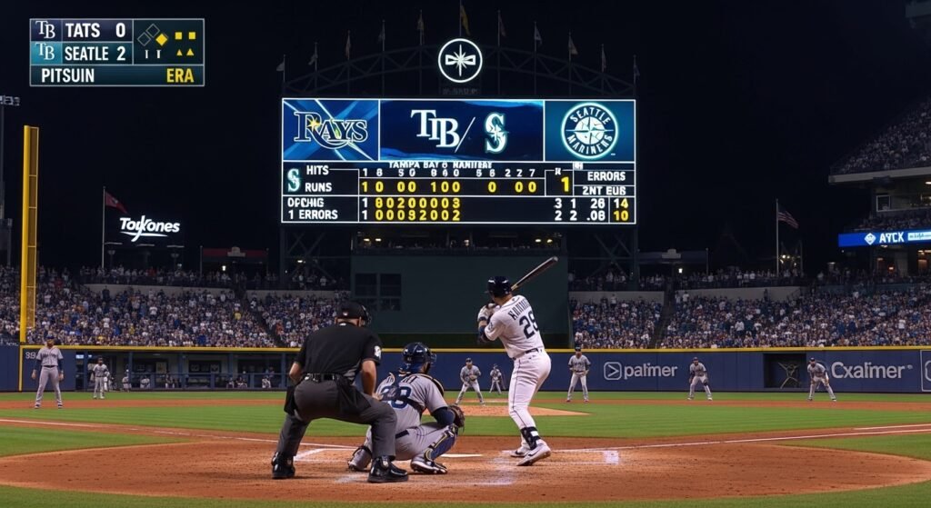 tampa bay rays vs seattle mariners match player stats