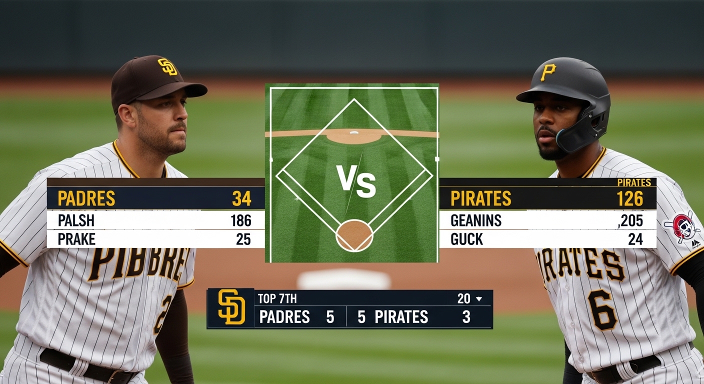 padres vs pittsburgh pirates match player stats