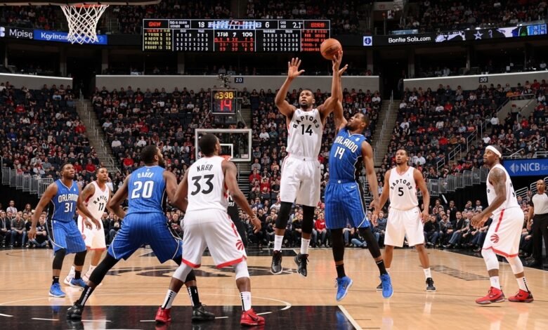 toronto raptors vs orlando magic match player stats
