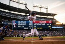 atlanta braves vs texas rangers match player stats