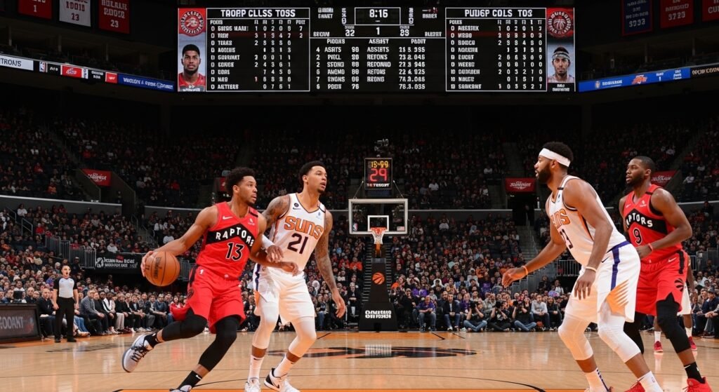 toronto raptors vs phoenix suns match player stats