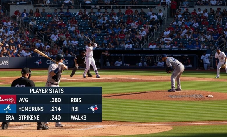 atlanta braves vs toronto blue jays match player stats