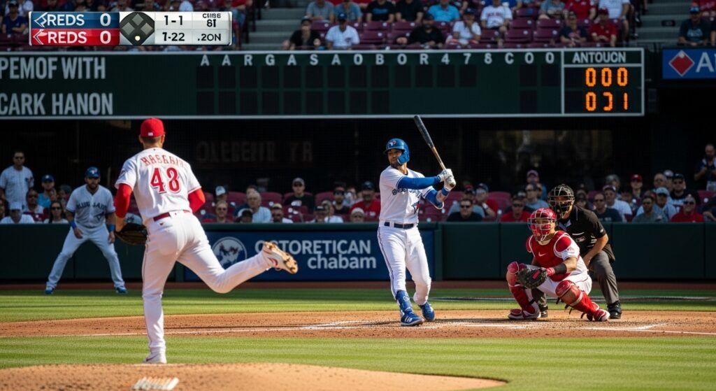 toronto blue jays vs cincinnati reds match player stats