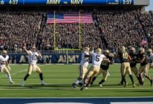 navy midshipmen football vs army football
