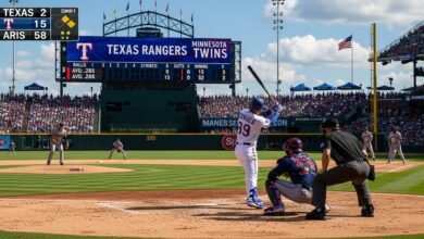 texas rangers vs minnesota twins match player stats
