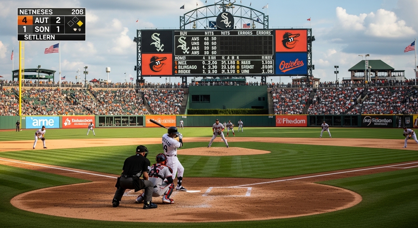 white sox vs baltimore orioles match player stats