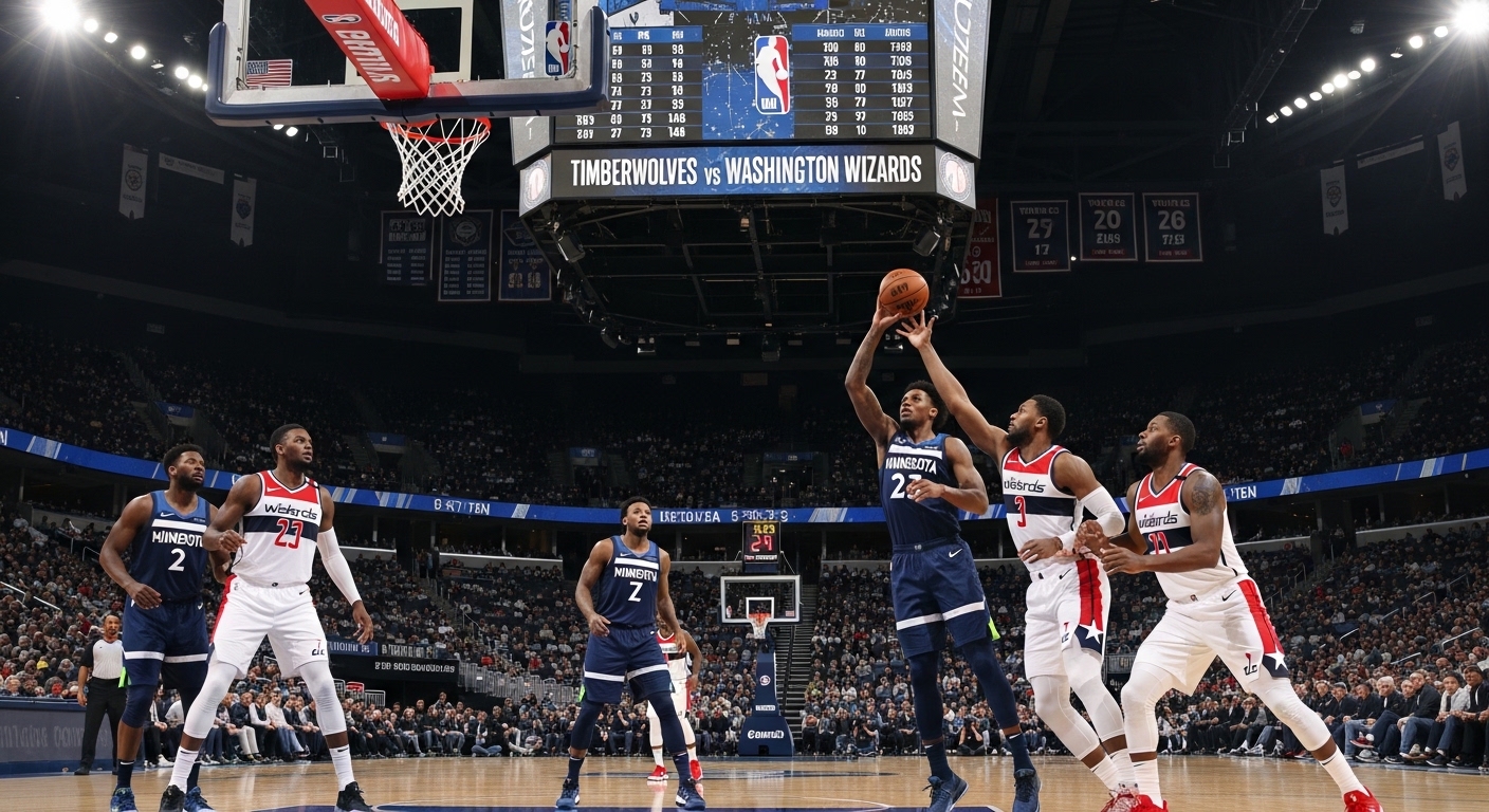 timberwolves vs washington wizards match player stats