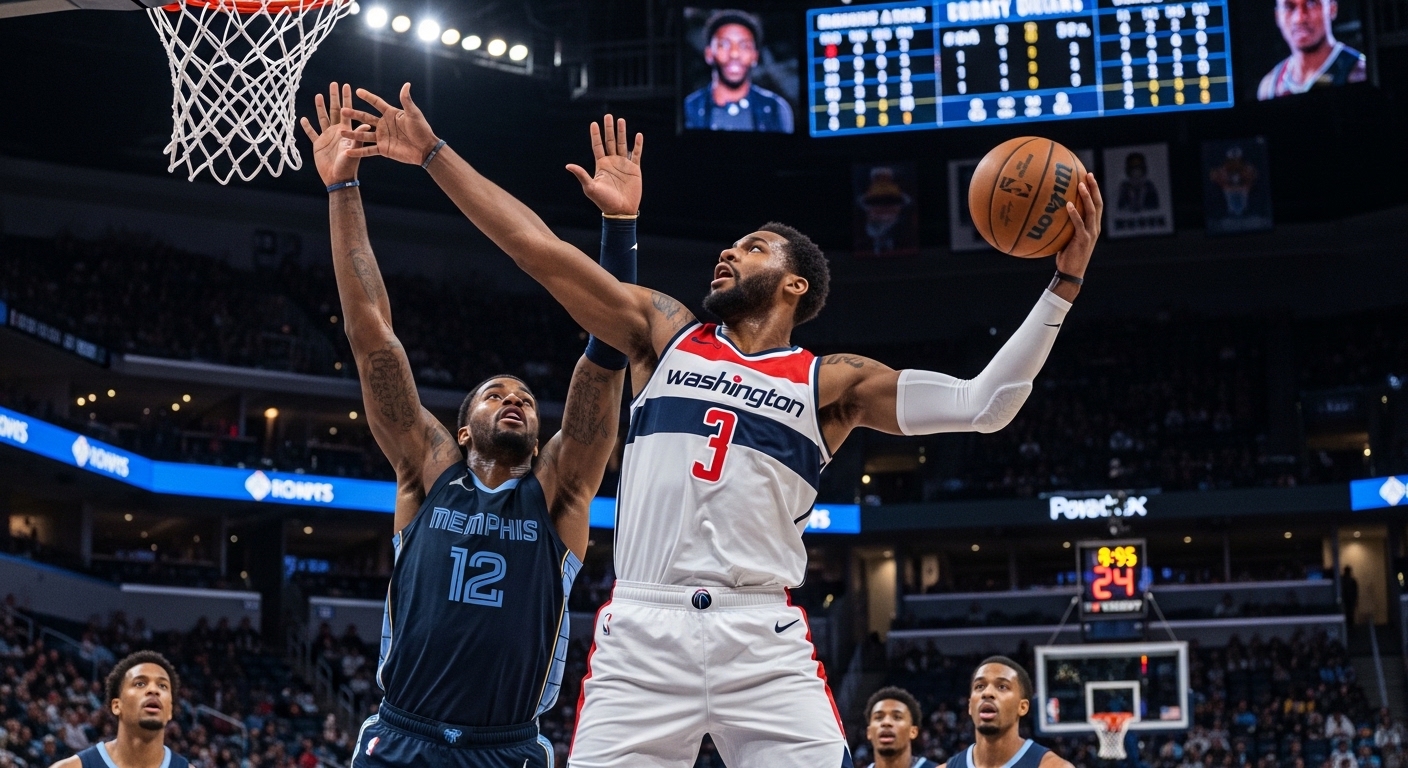 washington wizards vs memphis grizzlies match player stats