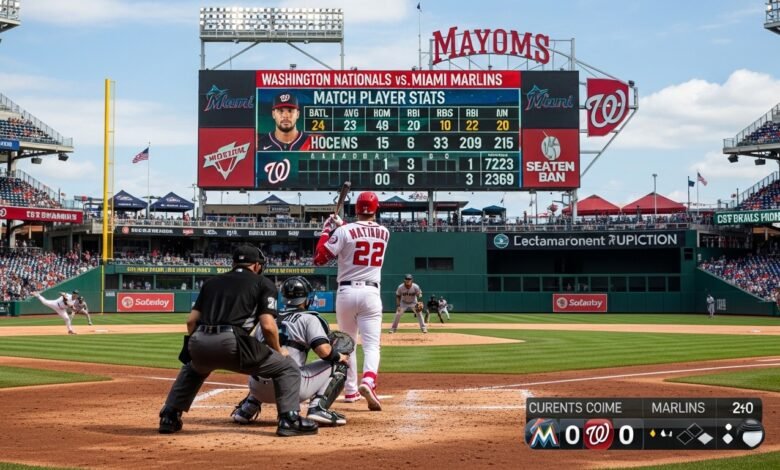 Washington Nationals vs Miami Marlins Match Player Stats – Full Game Breakdown and Top Performances