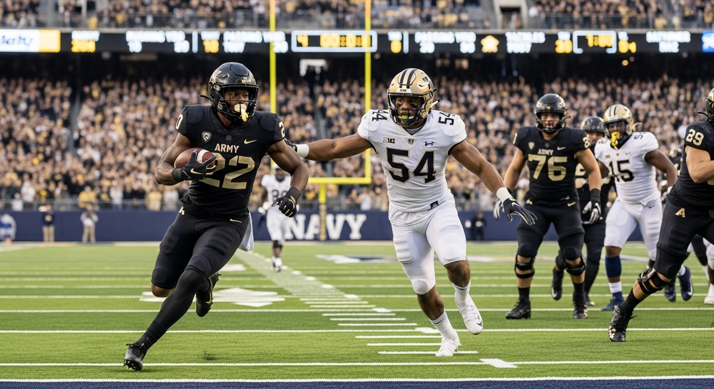 army football vs navy midshipmen football match player stats