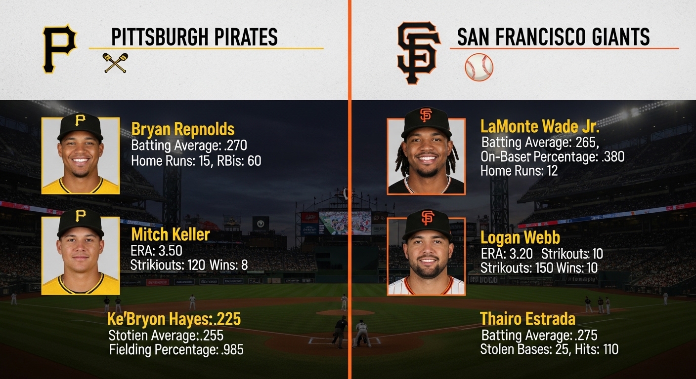 pittsburgh pirates vs san francisco giants match player stats
