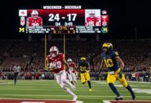 wisconsin badgers football vs michigan wolverines football match player stats