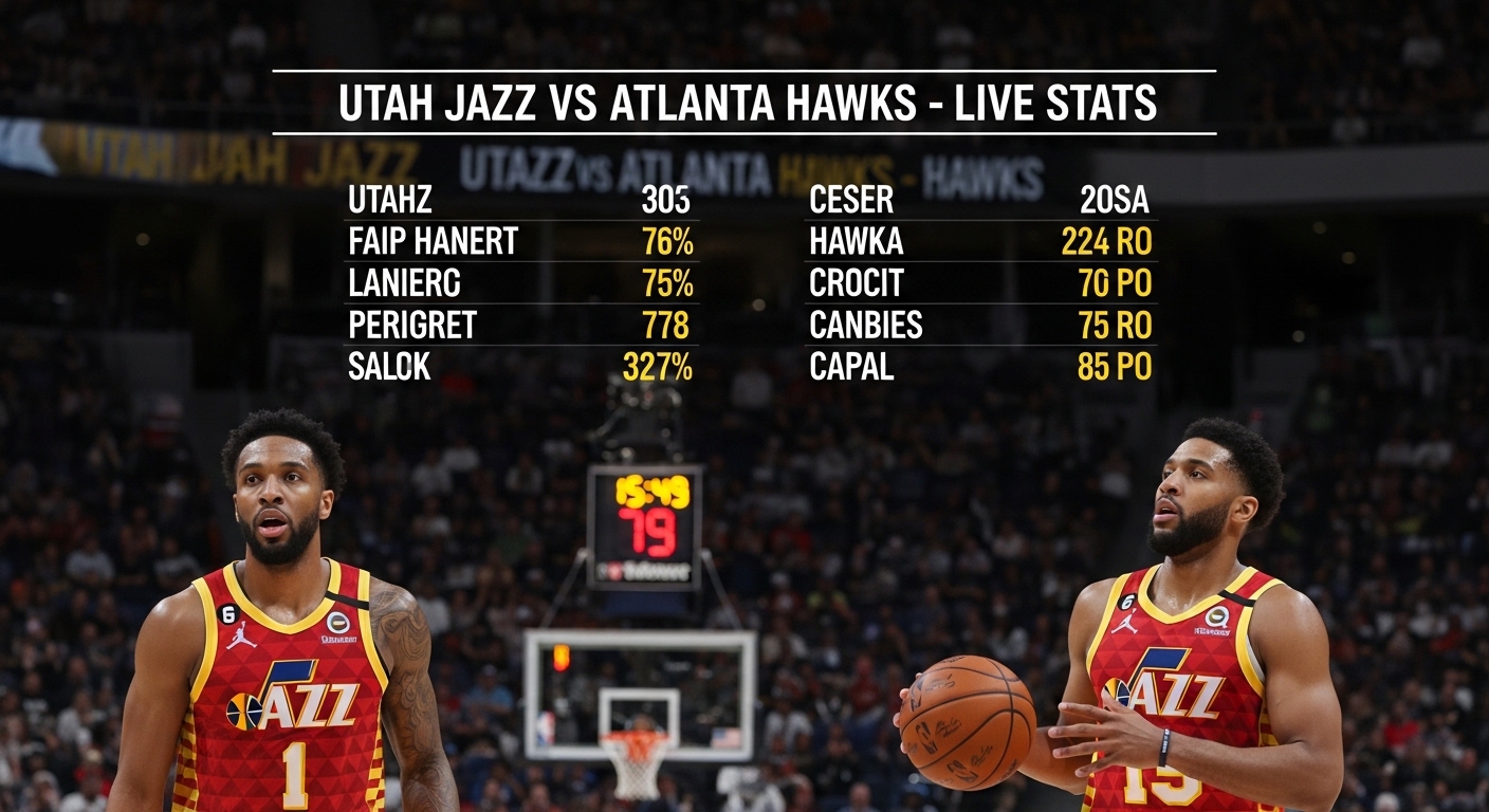 utah jazz vs atlanta hawks match player stats