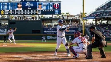 tampa bay rays vs minnesota twins match player stats