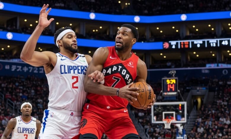 toronto raptors vs la clippers match player stats