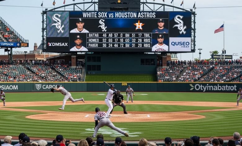 white sox vs houston astros match player stats