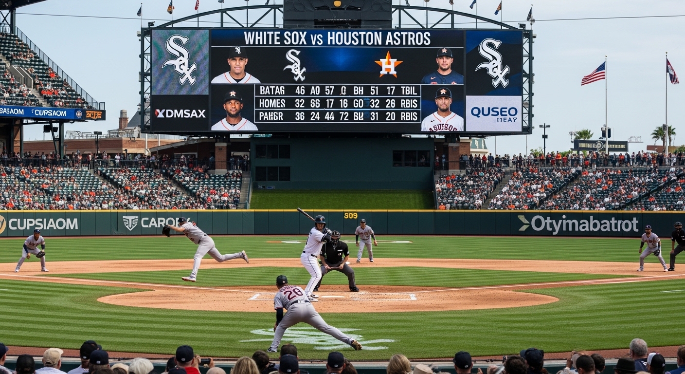 white sox vs houston astros match player stats