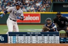 tampa bay rays vs seattle mariners match player stats