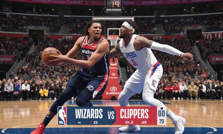 washington wizards vs la clippers match player stats