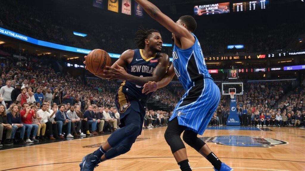 new orleans pelicans vs orlando magic match player stats