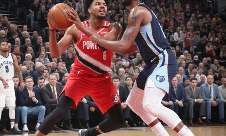 portland trail blazers vs memphis grizzlies match player stats