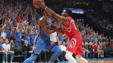 oklahoma city thunder vs houston rockets match player stats