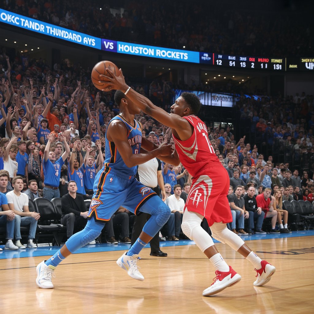 oklahoma city thunder vs houston rockets match player stats