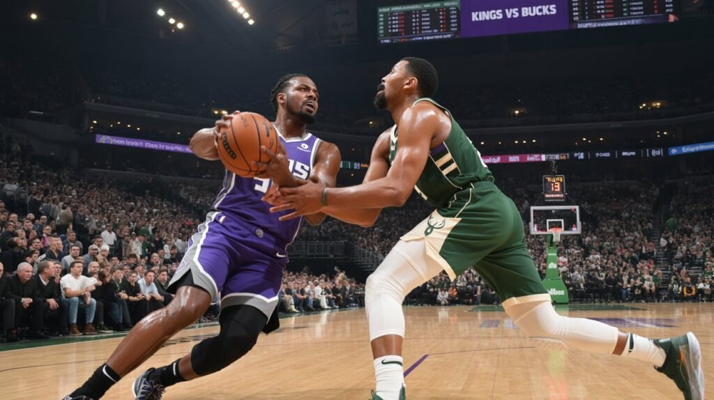 sacramento kings vs milwaukee bucks match player stats
