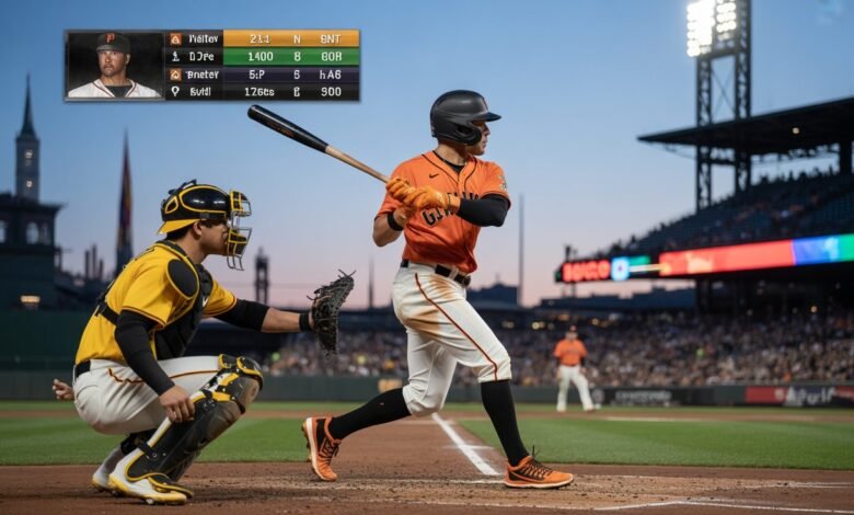 san francisco giants vs pittsburgh pirates match player stats