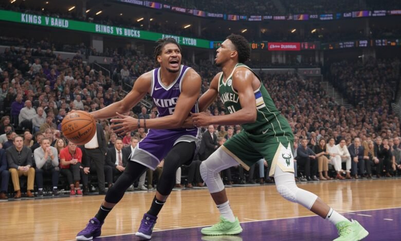 sacramento kings vs milwaukee bucks match player stats