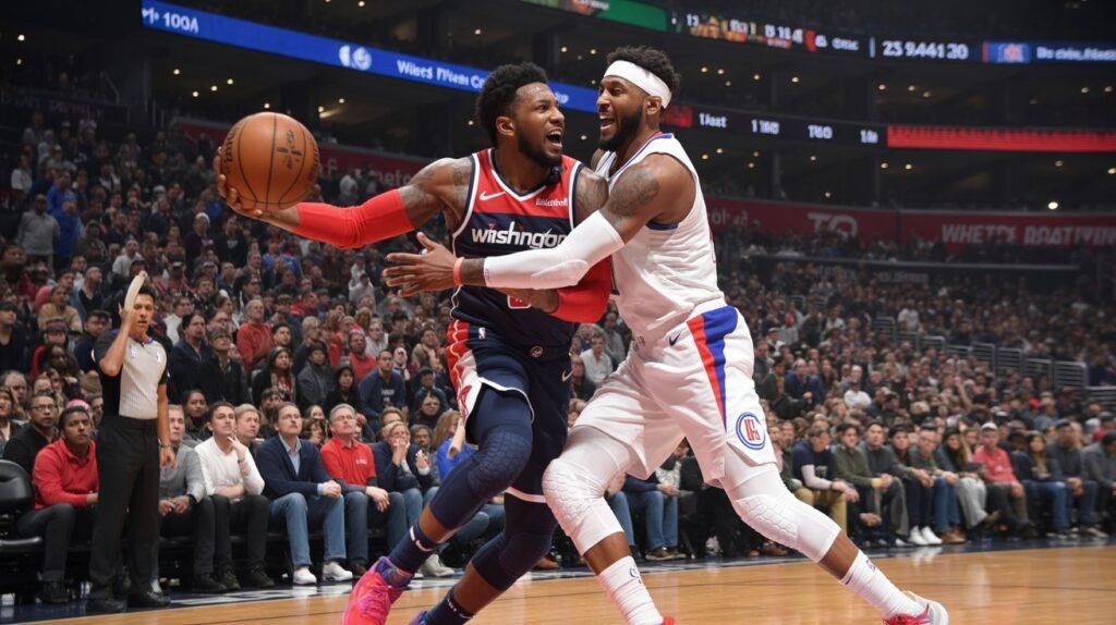 washington wizards vs la clippers match player stats