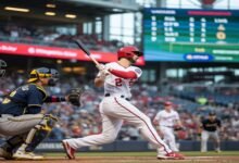 washington nationals vs milwaukee brewers match player stats