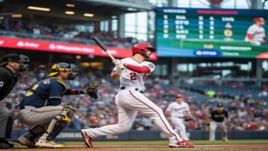 washington nationals vs milwaukee brewers match player stats