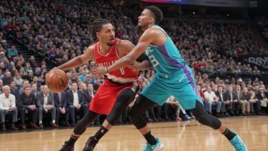 portland trail blazers vs charlotte hornets match player stats