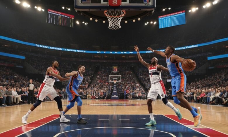 washington wizards vs okc thunder match player stats