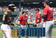 pittsburgh pirates vs atlanta braves match player stats