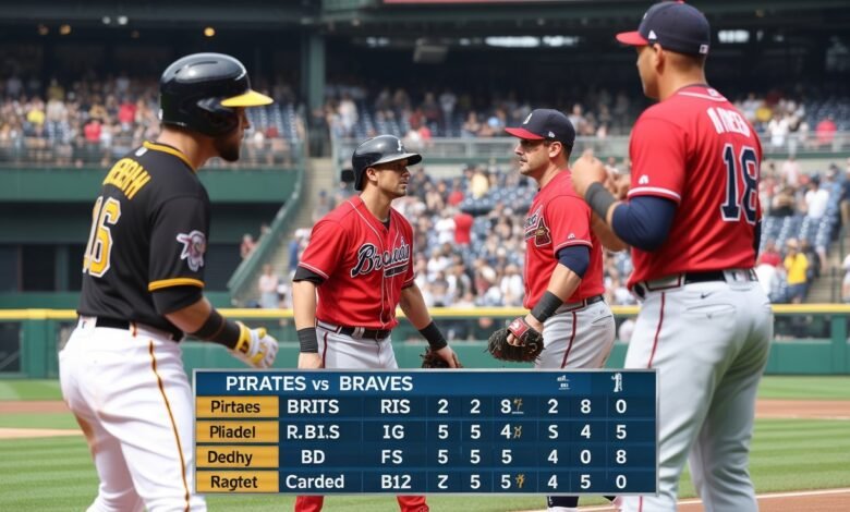 pittsburgh pirates vs atlanta braves match player stats