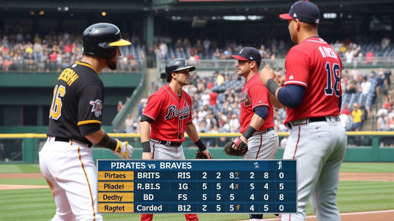 pittsburgh pirates vs atlanta braves match player stats
