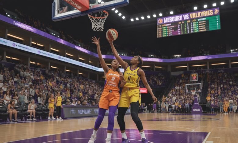 phoenix mercury vs golden state valkyries match player stats